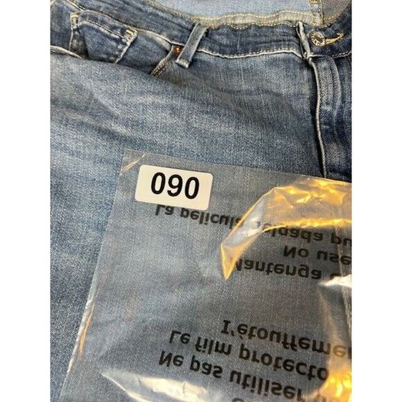 Levis Signature Mid Rise Straight Leg Stretch Blue Jeans, Womens 20M (35X32) - Picture 6 of 6